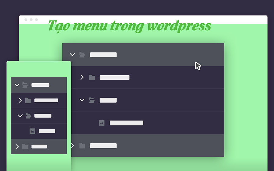 Tạo menu trong wordpress