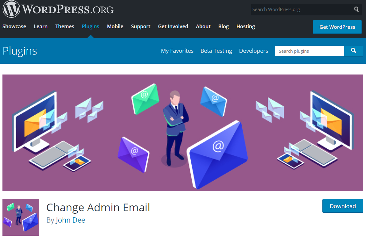 Phương pháp sử dụng plugin Change Admin Email