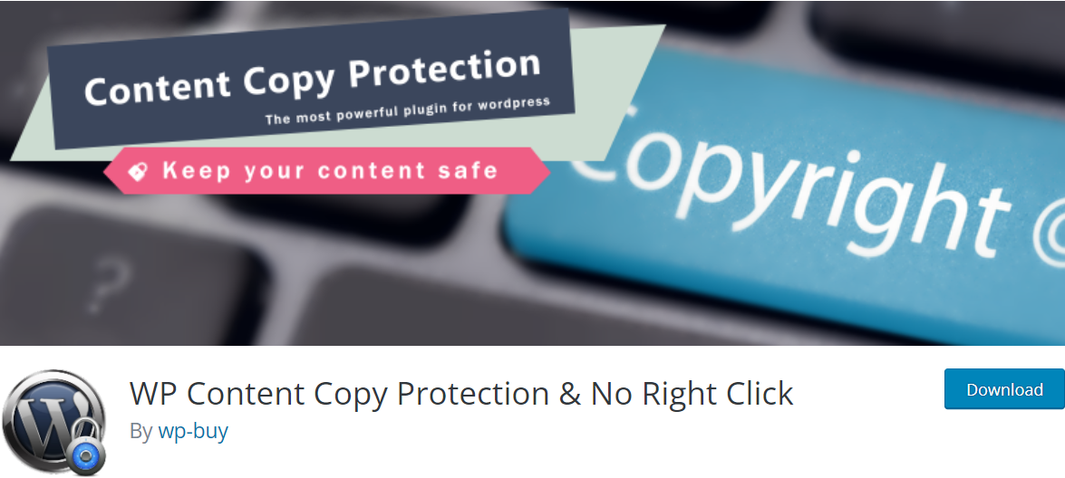 wp content copy protection & no right click