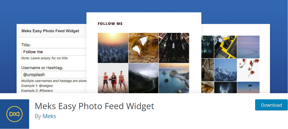 meks easy photo feed widget